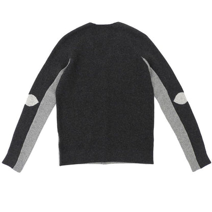 Bottega Veneta Beautiful Bi-color Cardigan Men's Cashmere Blend Charcoal Gray 44