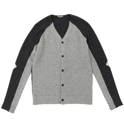 Bottega Veneta Beautiful Bi-color Cardigan Men's Cashmere Blend Charcoal Gray 44