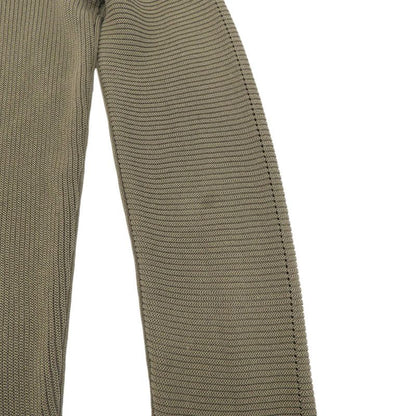 Louis Vuitton Silk And Cotton Shoulder Patch Logo Metal V-neck Ribbed Knit