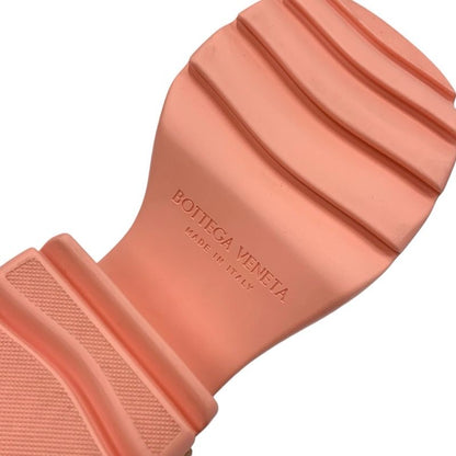 Bottega Venetaveneta Flash Pump Sandals Shoes Leather Rubber Black Pink Black