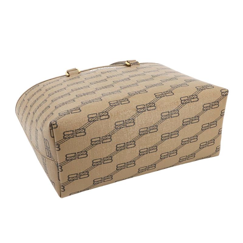 Exhibit Balenciaga Bbmonogram 2way Hand Shoulder Bag PVC Brown 702699 Hand