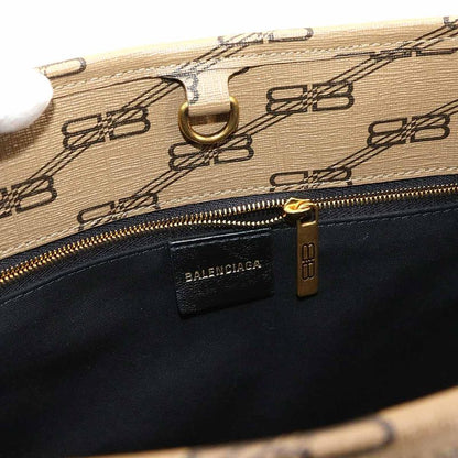 Exhibit Balenciaga Bbmonogram 2way Hand Shoulder Bag PVC Brown 702699 Hand