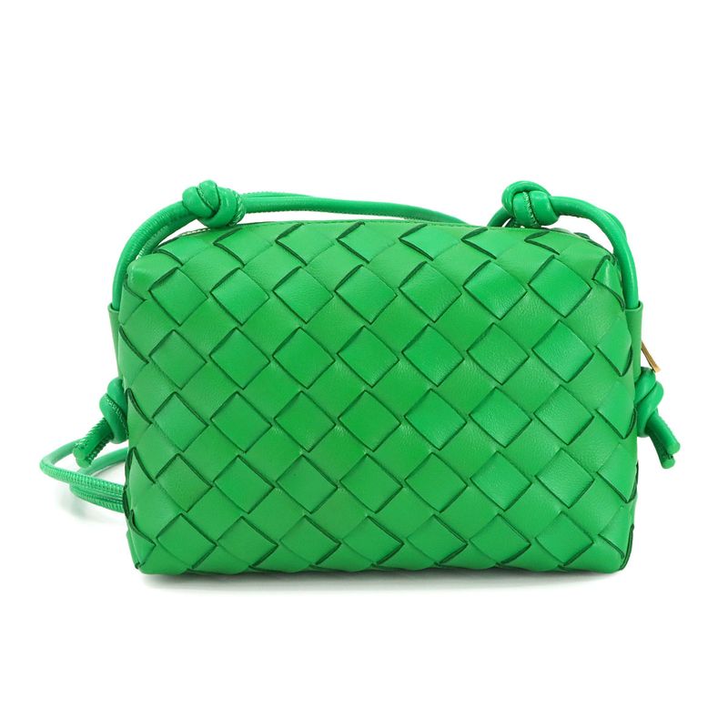 Exhibited Bottega Veneta Intrecciato Mini Loop Camera Bag Shoulder Bag Leather