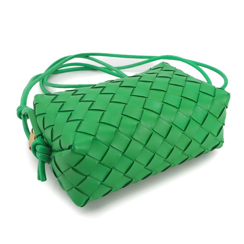 Exhibited Bottega Veneta Intrecciato Mini Loop Camera Bag Shoulder Bag Leather