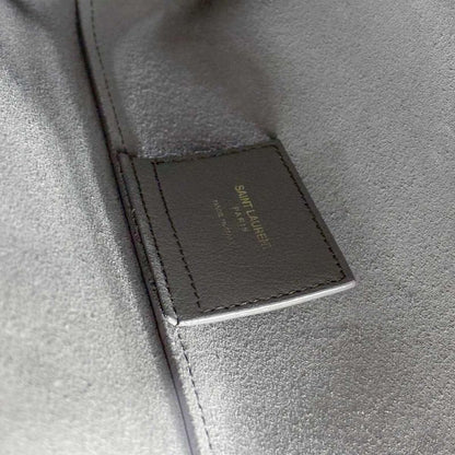 Saint Laurent Toy Shopping Bag 2way Tote Shoulder Bag Leather Gray 498612 Toy