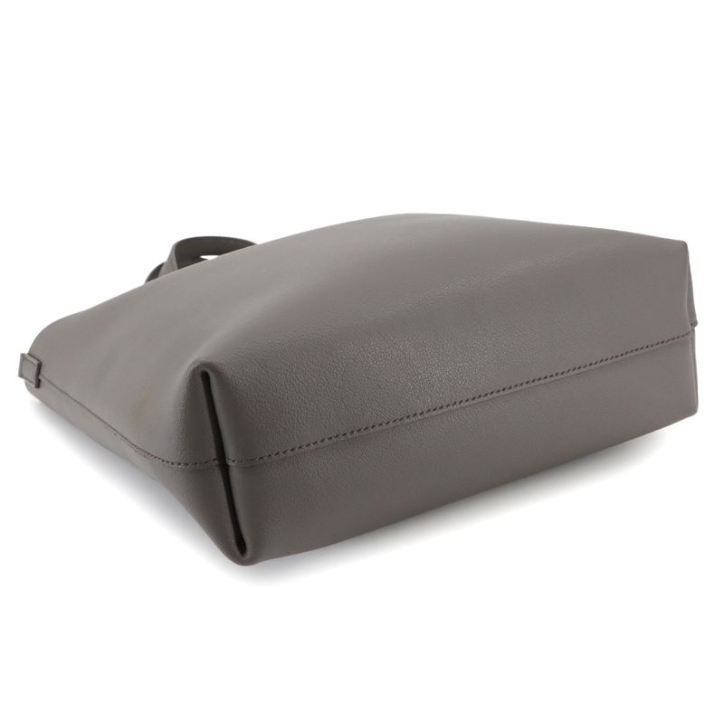 Saint Laurent Toy Shopping Bag 2way Tote Shoulder Bag Leather Gray 498612 Toy