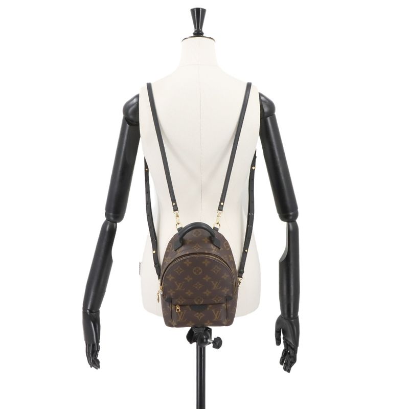 Louis Vuitton Monogram Palm Sp Ring Su Backpack MINI Backpack Sac Brown M44873