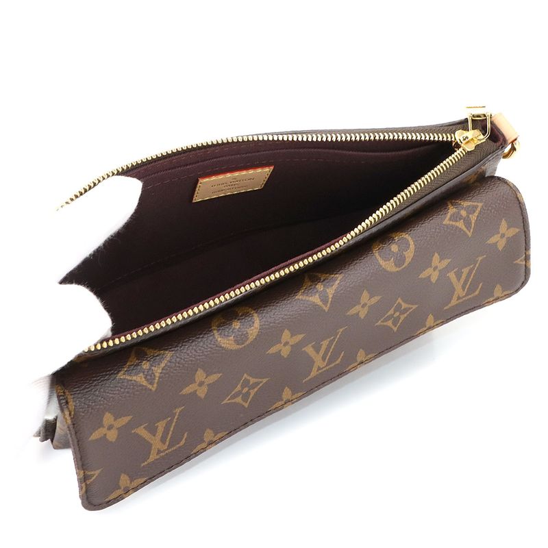 Louis Vuitton Monogram Vivacite Shoulder Bag Brown M46999 Gold Hardware 90299576