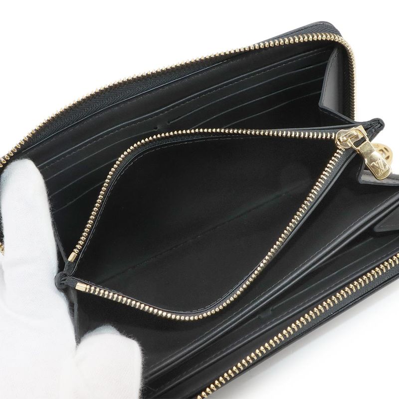Louis Vuitton Monogram Coussin Zippy Wallet Round Zipper Long Wallet Lamb