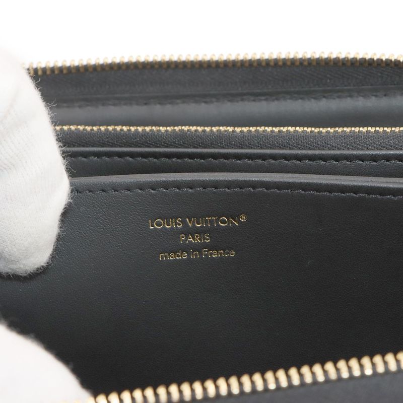 Louis Vuitton Monogram Coussin Zippy Wallet Round Zipper Long Wallet Lamb