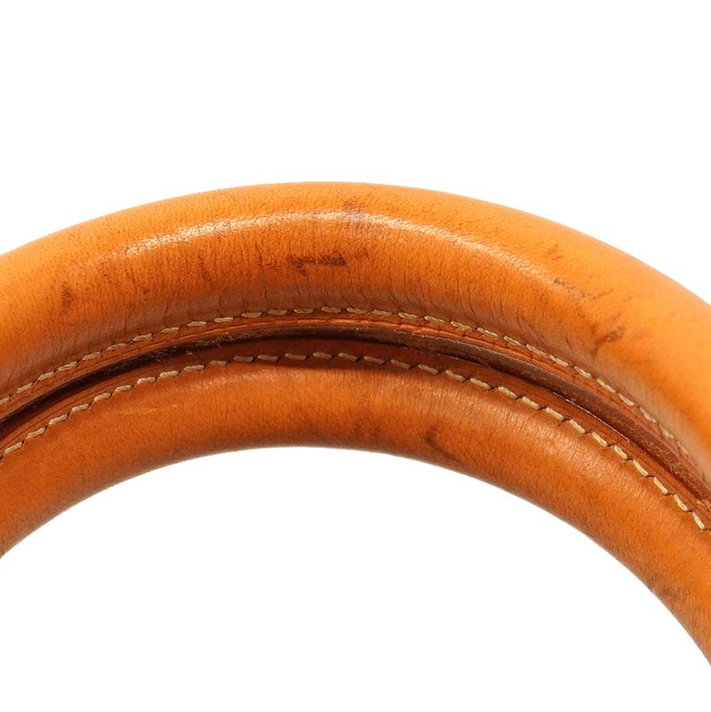 Hermes Handbag Haut À Courroies HAC 32 Toile Jean Vache Natural Gold Hardware