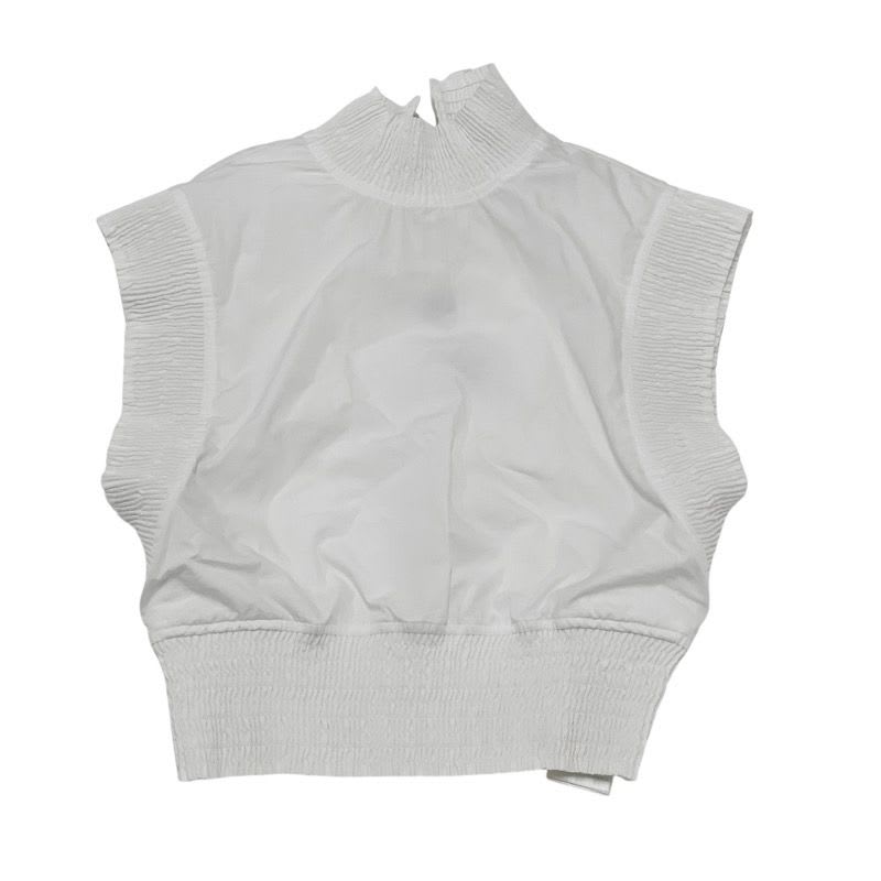 Louis Vuitton Top Cotton White Blouse Monogram Sleeveless
