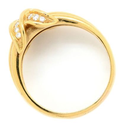 Tiffany & Co Tiffany & Co Ring Signature Cross Diamond Ring 18k Yellow Gold