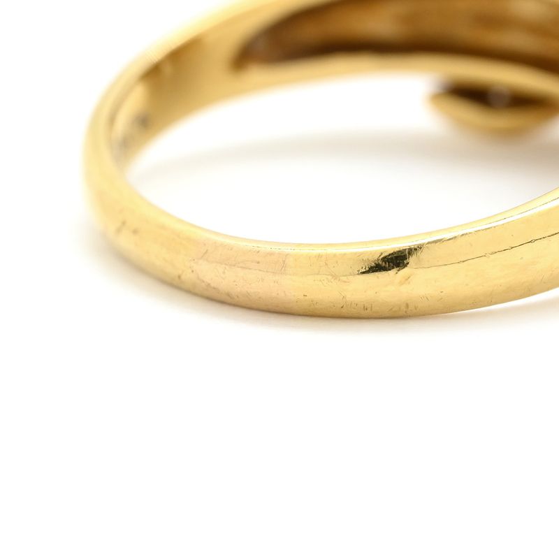 Tiffany & Co Tiffany & Co Ring Signature Cross Diamond Ring 18k Yellow Gold