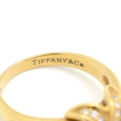 Tiffany & Co Tiffany & Co Ring Signature Cross Diamond Ring 18k Yellow Gold