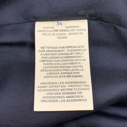 Hermes Dress Black Silver Sleeveless Leather