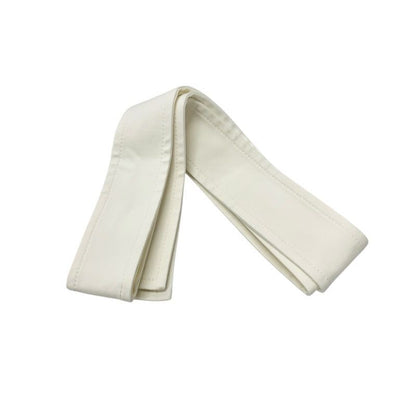 Hermes Dress Cotton White Half Zip Ture Hardware Belt Short Sleeve