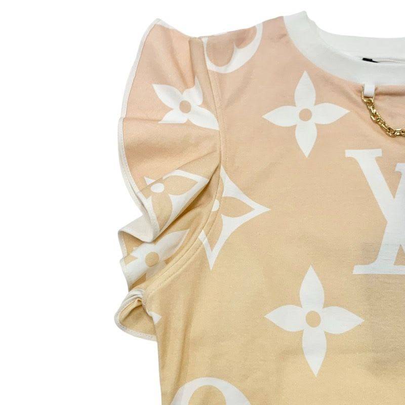 Louis Vuitton Sunrise Monogram Top Cotton Orange Gradient T-Shirt