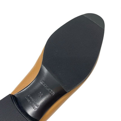 Hermes Paris Loafer Leather Shoes Natural Moccasins Hhardware