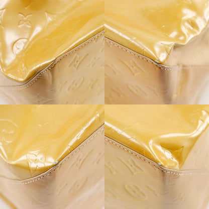 Louis Vuitton Reed GM Boston Bag M91140 Monogram Vernis Beige Th0021 Ladies