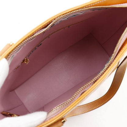 Louis Vuitton Houston M91054 Monogram Vernis Rose Yellow Th0939 Ladies Tote Bag