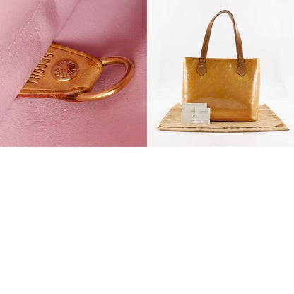 Louis Vuitton Houston M91054 Monogram Vernis Rose Yellow Th0939 Ladies Tote Bag