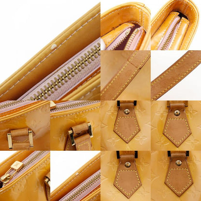Louis Vuitton Houston M91054 Monogram Vernis Rose Yellow Th0939 Ladies Tote Bag