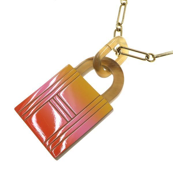 Hermes Amulet Cadenas Necklace [rank B