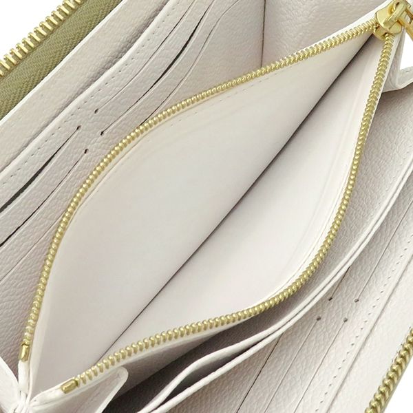Louis Vuitton Long Wallet Zippy Wallet Monogram Empreinte Khaki×beige Gold