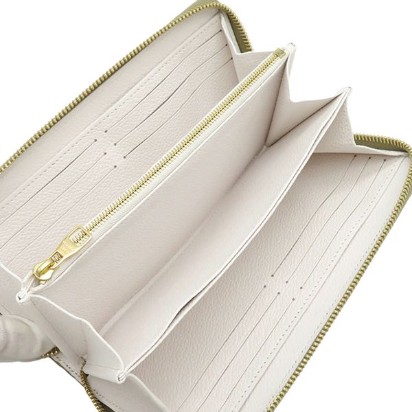Louis Vuitton Long Wallet Zippy Wallet Monogram Empreinte Khaki×beige Gold