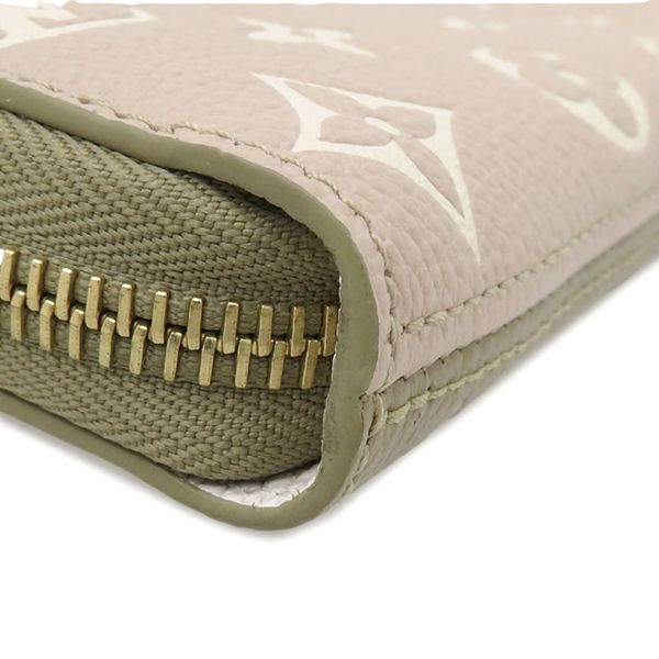 Louis Vuitton Long Wallet Zippy Wallet Monogram Empreinte Khaki×beige Gold