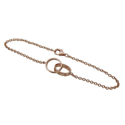 Cartier Bracelet Ladies Brand 750pg Baby Love Pink Gold Jewelry Polished