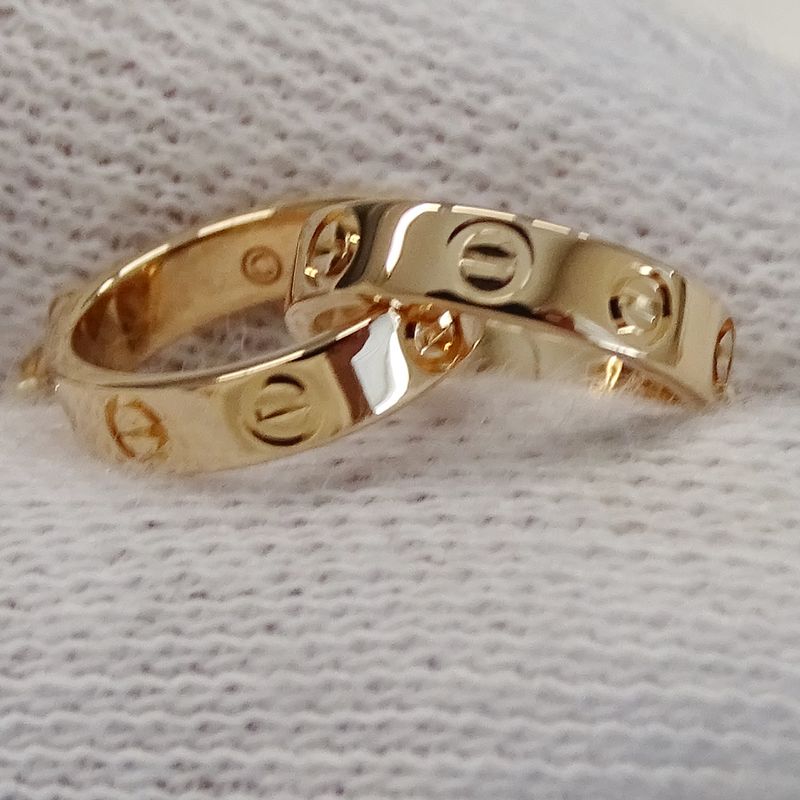 Cartier Bracelet Ladies Brand 750pg Baby Love Pink Gold Jewelry Polished
