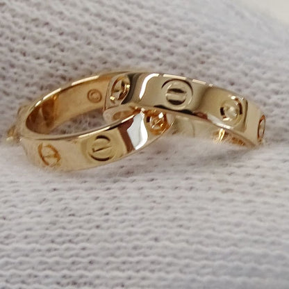 Cartier Bracelet Ladies Brand 750pg Baby Love Pink Gold Jewelry Polished