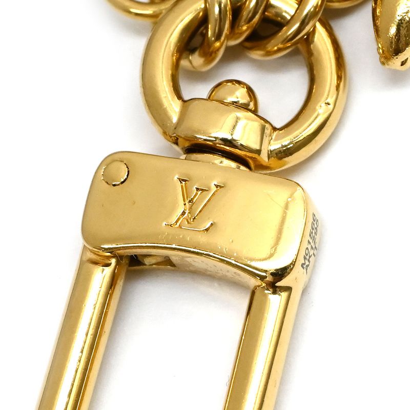 Louis Vuitton Bag Charm Micro Charm LV Iconic GP Strass Gold LV Initials