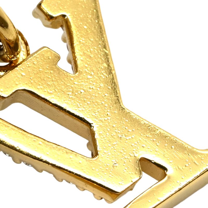 Louis Vuitton Bag Charm Micro Charm LV Iconic GP Strass Gold LV Initials