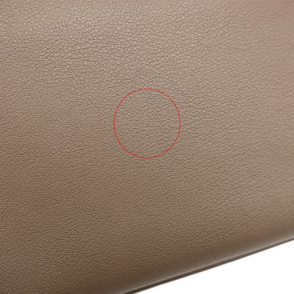 Hermes Handbag Pochette Kelly Swift Etoupe X Uno Pink Silver Hardware Glazed