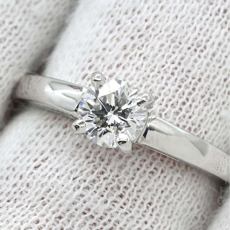 Bvlgari Bvlgari Ring Griffe Solitaire Diamond Ring Pt950 Diamond Platinum