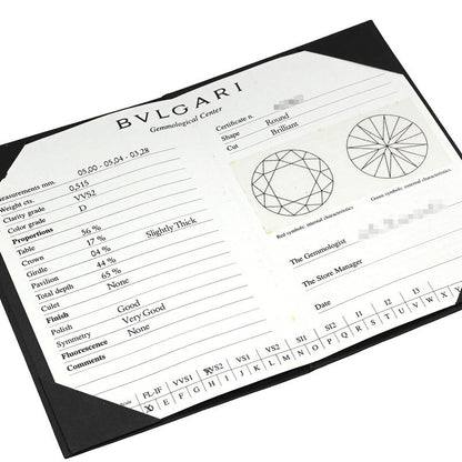 Bvlgari Bvlgari Ring Griffe Solitaire Diamond Ring Pt950 Diamond Platinum