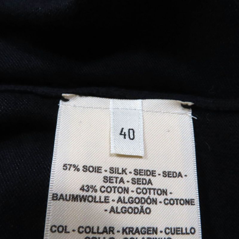 Hermes 23SS 3e2614d3 Silk-blend Chaine D'ancre Crewneck Long Sleeve Knit Black