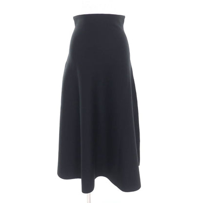 Louis Vuitton 25SS A-line Knit Long Skirt Black S With Hanger Garment Made In