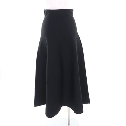 Louis Vuitton 25SS A-line Knit Long Skirt Black S With Hanger Garment Made In