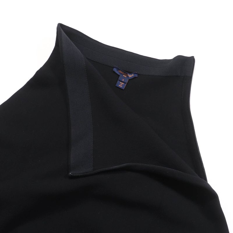 Louis Vuitton 25SS A-line Knit Long Skirt Black S With Hanger Garment Made In