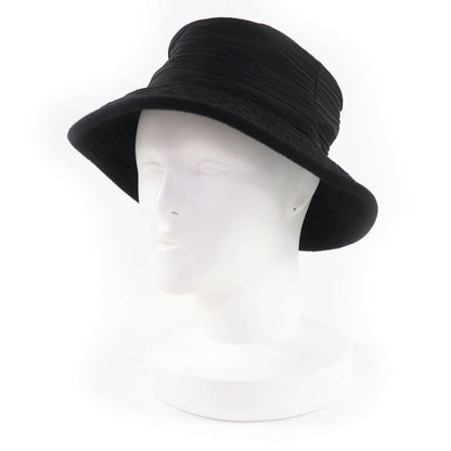 Hermes 100% Cashmere Lined Design Hat Black 56 With Box Made In France Genuine