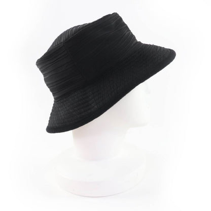 Hermes 100% Cashmere Lined Design Hat Black 56 With Box Made In France Genuine