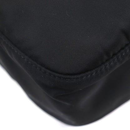 Prada 1bc421 Nylon Saffiano Leather Re-nylon Triangle Logo Triangle Plate