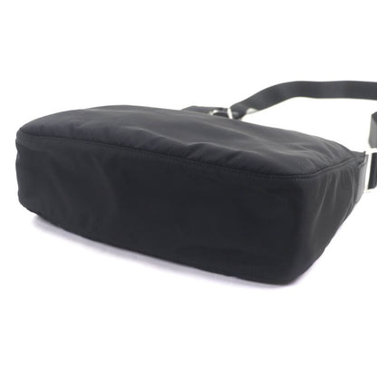 Prada 1bc421 Nylon Saffiano Leather Re-nylon Triangle Logo Triangle Plate