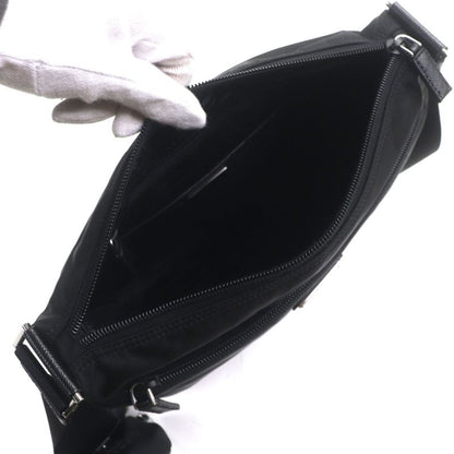 Prada 1bc421 Nylon Saffiano Leather Re-nylon Triangle Logo Triangle Plate