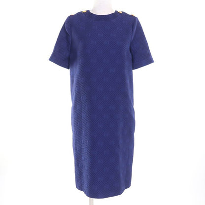 Gucci 610872 Silk Blend GG Pattern With Anchor Buttons Back Design Short