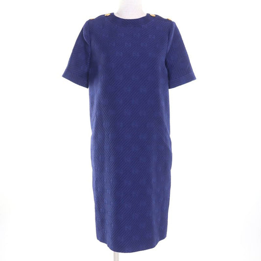 Gucci 610872 Silk Blend GG Pattern With Anchor Buttons Back Design Short